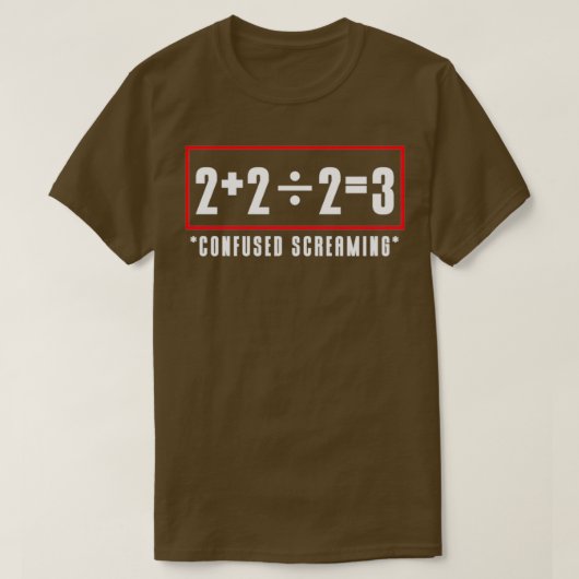 T-shirt équation drôle mathématique (Design devant)