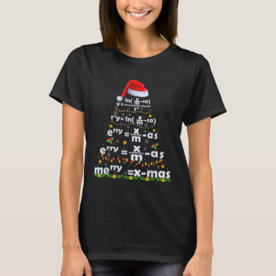 T-shirt Équation Math Joyeux X mas Funny Enseignant Math C