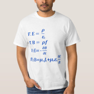 T-shirt Équation Maxwell