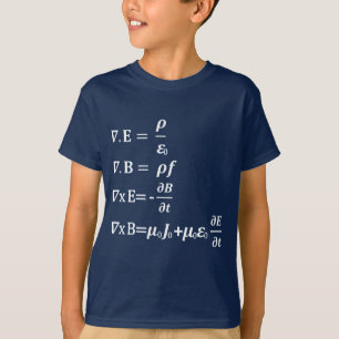 T-shirt équation maxwell physique