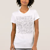 T-shirt Équations //de maths écrites par main (Devant)