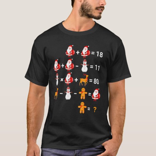 T-shirt Equations mathématiques Quiz Math Enseignant Chris (Devant)