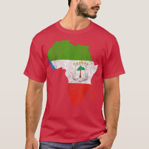 T-shirt Equatorial Guinea Flag Africa Continent Equatorial