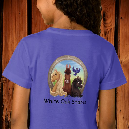 T-Shirt Equestre pour enfants personnalisable en formation