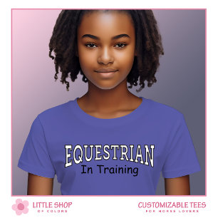 T-Shirt Equestre pour enfants personnalisable en formation