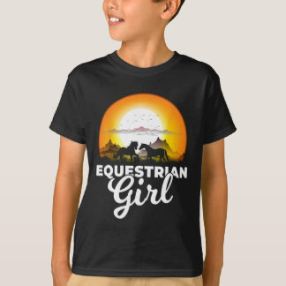 T-shirt Equestrian Girl - Une fille qui aime les chevaux T