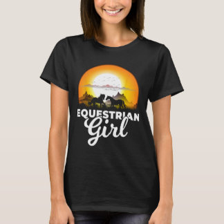 T-shirt Equestrian Girl - Une fille qui aime les chevaux T