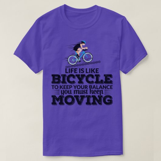 T-shirt Équilibre cyclable à vélo (Design devant)