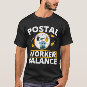 T-shirt Équilibre du travailleur postal Livraison de l'exp