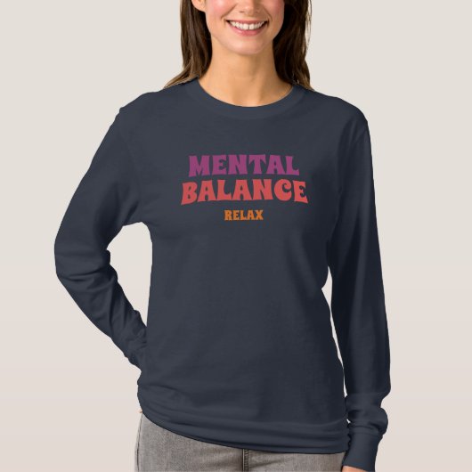 T-shirt Équilibre Mental Relaxation (Devant)