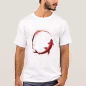 T-Shirt Équilibre Poisson Koi Yin-Yang (Devant)