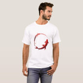 T-Shirt Équilibre Poisson Koi Yin-Yang (Devant entier)