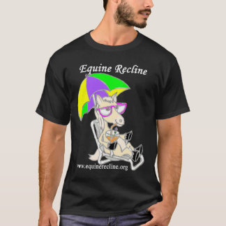 T-shirt Équin reposent la chemise foncée