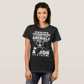 T-shirt Equine Veterinarian Caring For Animals Not Just A  (Devant entier)
