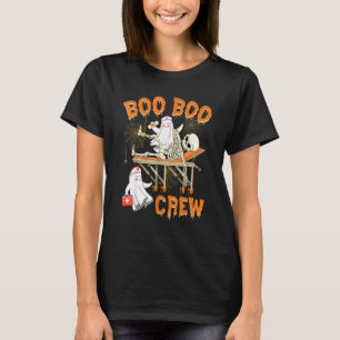 T-shirt Équipage Boo Boo infirmière fantôme squelette Cost