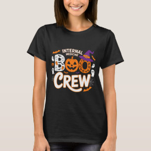 T-shirt Équipage Boo de médecine interne Halloween médecin