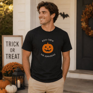 T-shirt Équipage Boo Minimaliste – Halloween Personnalisé