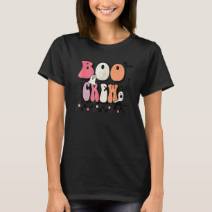 T-shirt Équipage Boo Rétro Halloween Famille Groupe Nur