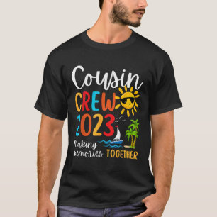 T-shirt Équipage Cousin 2023 pour la famille Vacation Beac