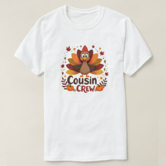 T-shirt Équipage Cousin de Thanksgiving