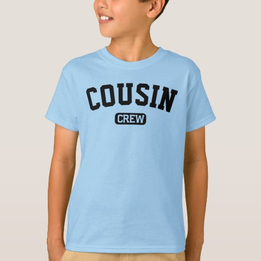 T-shirt Équipage Cousin Personnalisé Correspondant Personn (Devant)