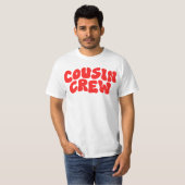 T-shirt Équipage Cousin | Retro Matching Cousin Famille Ré (Devant entier)