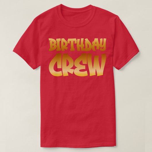 T-shirt Équipage d'anniversaire (Design devant)