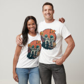 T-shirt Équipage d'astronaute squelette (Unisexe)