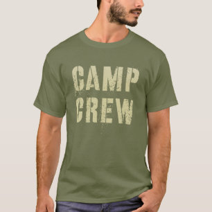 T-shirt ÉQUIPAGE DE CAMP vintage Conseiller d'été Enseigna