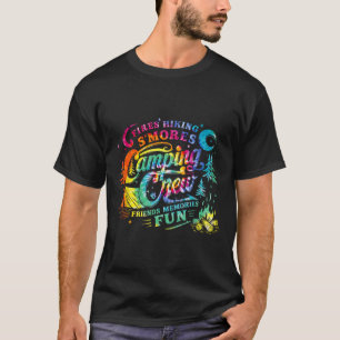 T-shirt Équipage de camping Famille Tie Dye Friends Hommes