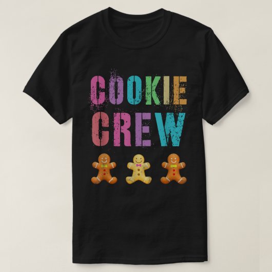 T-shirt ÉQUIPAGE DE COOKIE Accueil Boulangerie Squad Cuisi (Design devant)