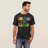 T-shirt Équipage de cousin de camp 2026 Vacances d'été Pla (Devant entier)
