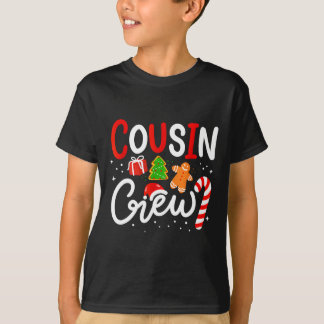 T-shirt Équipage de cousin de Noël Chapeau de Santa drôle