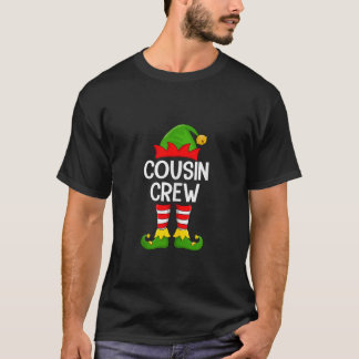T-shirt Équipage de Cousin Elf Noël Famille Équipe Elf Squ