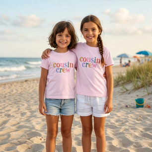T-shirt Équipage de cousins colorés pour famille assortie