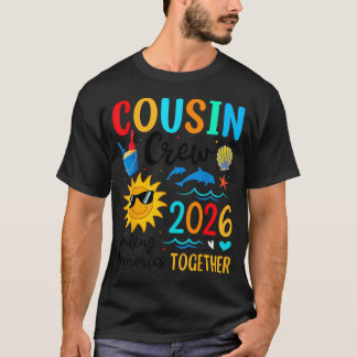 T-shirt Équipage de cousins vacances d'été 2026 Famille de