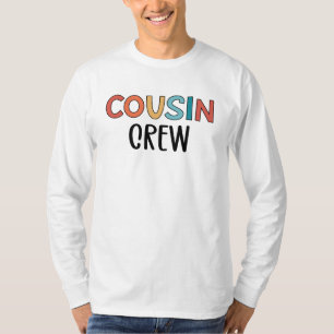 T-shirt Équipage de couture Correspondant Retro Famille Co