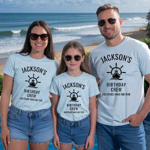 T-shirt Équipage de croisière d'anniversaire 30e 40e 50e p