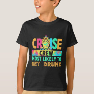 T-shirt Équipage de croisière de vacances Tie Dye le plus