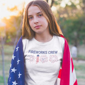 T-shirt Équipage de feux d'artifice 4 juillet Fête de l'In