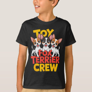 T-shirt Équipage de Fox Terrier jouet dessin animé petit c