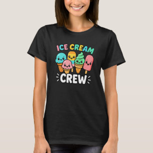 T-shirt Équipage de glace Cute dessin animé été