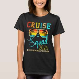 T-shirt Équipage de l'escouade Croisière 2026 Été Vacances