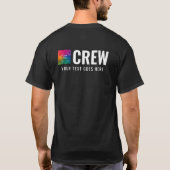 T-shirt Équipage de l'impression double face Logo moderne (Dos)