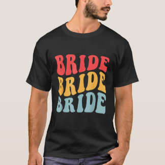 T-shirt Équipage de mariée je fais Crew Rétro Enterrement