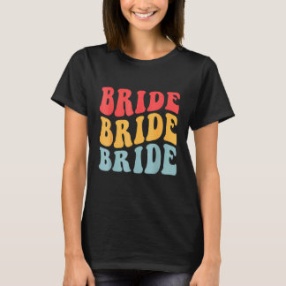T-shirt Équipage de mariée, je le fais, mariage rétro, mar