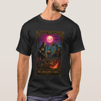 T-shirt Équipage de pelleteuses Ouvrier de cimetière Condu