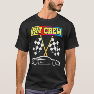 T-shirt Équipage De Pit Pour Les Parcours De Voiture De Co