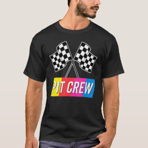 T-shirt Équipage De Pit Pour Parcours De Voiture De Course