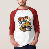 T-shirt Équipage de pizza (Devant)